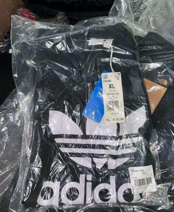 Clothes pallets branded Nike and Adidas